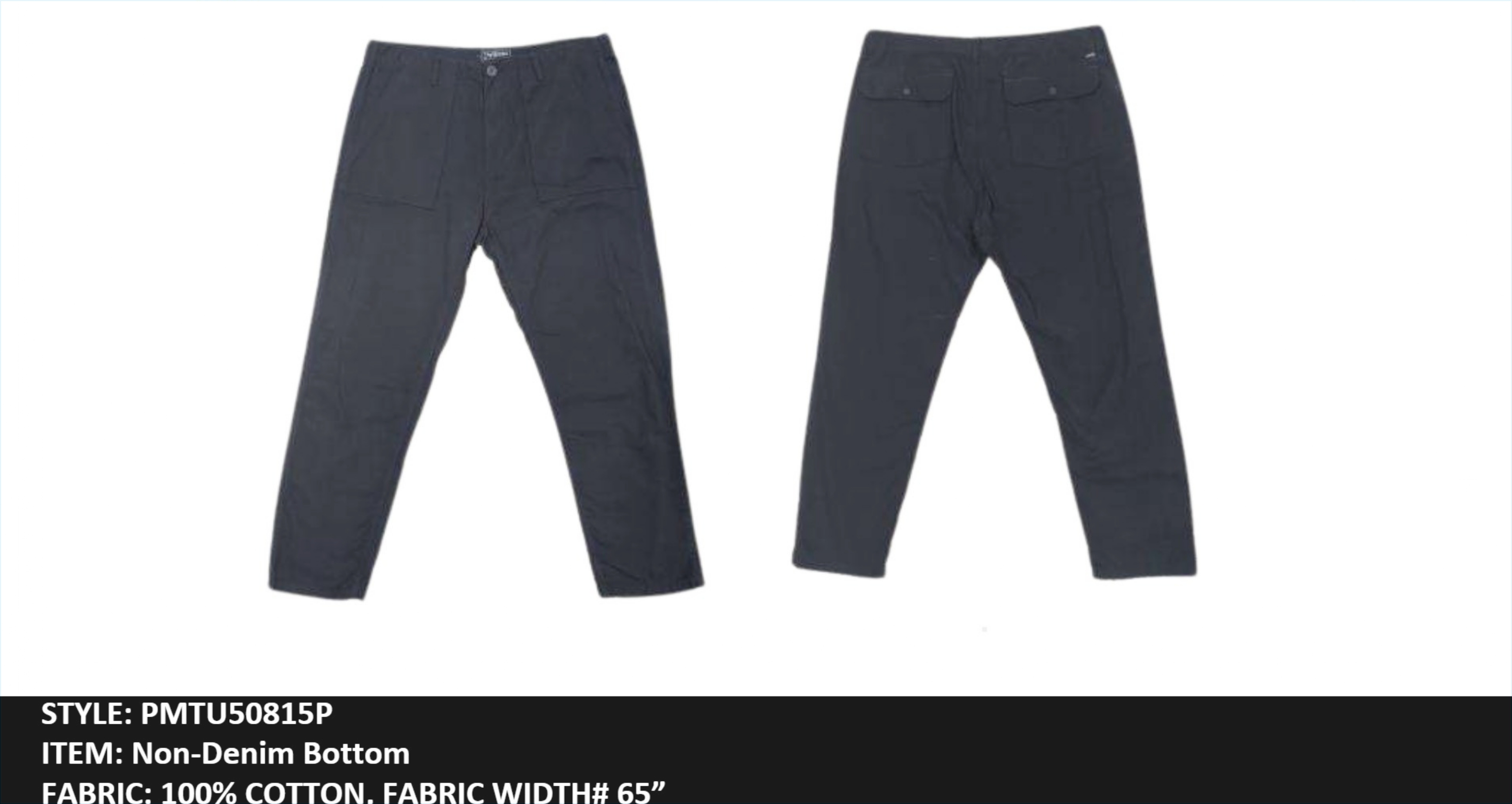 Non-Denim Bottom TWILL